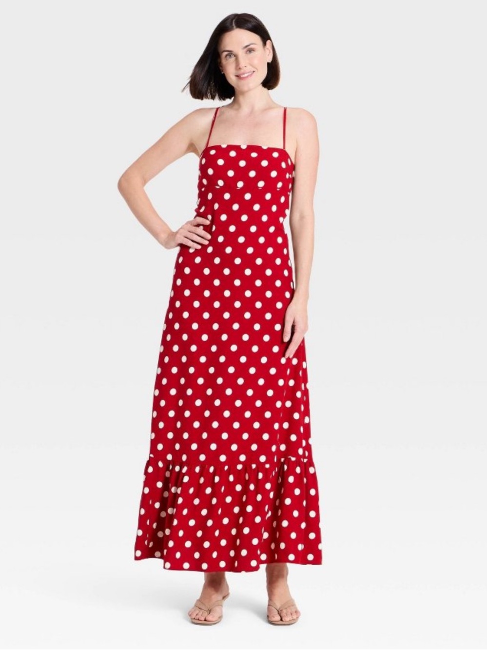 A New Day™ Women's Open-Back Maxi Dress -
Red - M